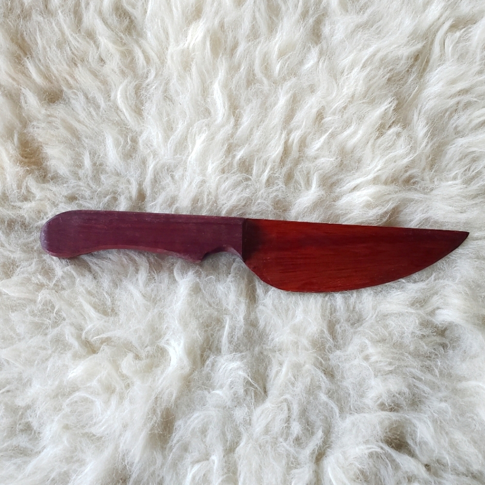 Handcarved Exotic Wood Knife